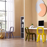 Designer Style Living Room Velvet Side Chair Matte Finish Open Back Dining Chair Clearhalo ' kitchen&dining_furn' 'Dining Chairs' 'Dining Tables & Seating' 'dining_chair' 'furn' 'furn_dining_chair' 'Furniture' 'furniture_dining_chair' 'Kitchen & Dining Furniture' 'kitchen' 4502487