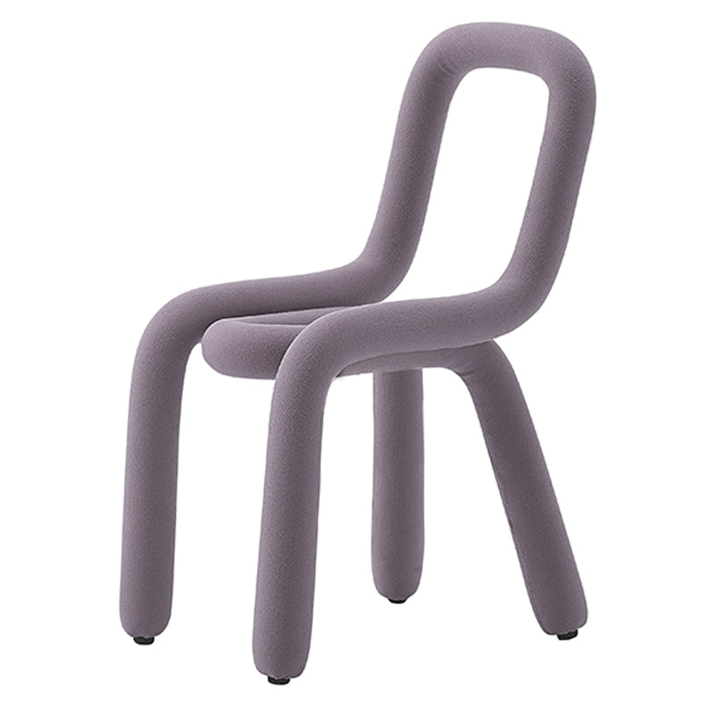 Designer Style Living Room Velvet Side Chair Matte Finish Open Back Dining Chair Light Purple 1 Piece Clearhalo ' kitchen&dining_furn' 'Dining Chairs' 'Dining Tables & Seating' 'dining_chair' 'furn' 'furn_dining_chair' 'Furniture' 'furniture_dining_chair' 'Kitchen & Dining Furniture' 'kitchen' 4502493