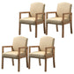 Contemporary Dining and Accent Chairs Matte Finish Parsons Arm Chair Light Khaki 4 Piece Set Clearhalo ' kitchen&dining_furn' 'Dining Chairs' 'Dining Tables & Seating' 'dining_chair' 'furn' 'furn_dining_chair' 'Furniture' 'furniture_dining_chair' 'Kitchen & Dining Furniture' 'kitchen' 4502508