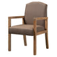 Contemporary Dining and Accent Chairs Matte Finish Parsons Arm Chair Coffee 1 Piece Clearhalo ' kitchen&dining_furn' 'Dining Chairs' 'Dining Tables & Seating' 'dining_chair' 'furn' 'furn_dining_chair' 'Furniture' 'furniture_dining_chair' 'Kitchen & Dining Furniture' 'kitchen' 4502509