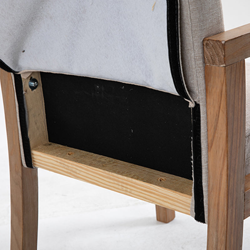 Contemporary Dining and Accent Chairs Matte Finish Parsons Arm Chair Clearhalo ' kitchen&dining_furn' 'Dining Chairs' 'Dining Tables & Seating' 'dining_chair' 'furn' 'furn_dining_chair' 'Furniture' 'furniture_dining_chair' 'Kitchen & Dining Furniture' 'kitchen' 4502519