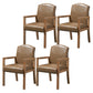 Contemporary Dining and Accent Chairs Matte Finish Parsons Arm Chair Dark Khaki 4 Piece Set Clearhalo ' kitchen&dining_furn' 'Dining Chairs' 'Dining Tables & Seating' 'dining_chair' 'furn' 'furn_dining_chair' 'Furniture' 'furniture_dining_chair' 'Kitchen & Dining Furniture' 'kitchen' 4502520
