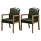 Contemporary Dining and Accent Chairs Matte Finish Parsons Arm Chair Dark Green 2 Piece Set Clearhalo ' kitchen&dining_furn' 'Dining Chairs' 'Dining Tables & Seating' 'dining_chair' 'furn' 'furn_dining_chair' 'Furniture' 'furniture_dining_chair' 'Kitchen & Dining Furniture' 'kitchen' 4502528