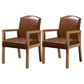 Contemporary Dining and Accent Chairs Matte Finish Parsons Arm Chair Dark Coffee 2 Piece Set Clearhalo ' kitchen&dining_furn' 'Dining Chairs' 'Dining Tables & Seating' 'dining_chair' 'furn' 'furn_dining_chair' 'Furniture' 'furniture_dining_chair' 'Kitchen & Dining Furniture' 'kitchen' 4502534