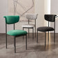 Modern Home Velvet Side Chair Matte Finish Open Back Dining Chair Clearhalo ' kitchen&dining_furn' 'Dining Chairs' 'Dining Tables & Seating' 'dining_chair' 'furn' 'furn_dining_chair' 'Furniture' 'furniture_dining_chair' 'Kitchen & Dining Furniture' 'kitchen' 4502537