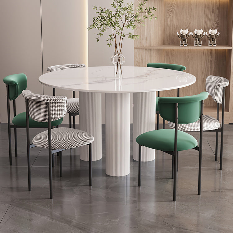 Modern Home Velvet Side Chair Matte Finish Open Back Dining Chair Clearhalo ' kitchen&dining_furn' 'Dining Chairs' 'Dining Tables & Seating' 'dining_chair' 'furn' 'furn_dining_chair' 'Furniture' 'furniture_dining_chair' 'Kitchen & Dining Furniture' 'kitchen' 4502540