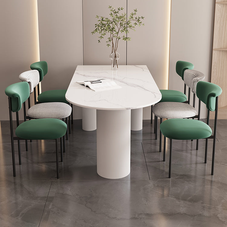 Modern Home Velvet Side Chair Matte Finish Open Back Dining Chair Clearhalo ' kitchen&dining_furn' 'Dining Chairs' 'Dining Tables & Seating' 'dining_chair' 'furn' 'furn_dining_chair' 'Furniture' 'furniture_dining_chair' 'Kitchen & Dining Furniture' 'kitchen' 4502543