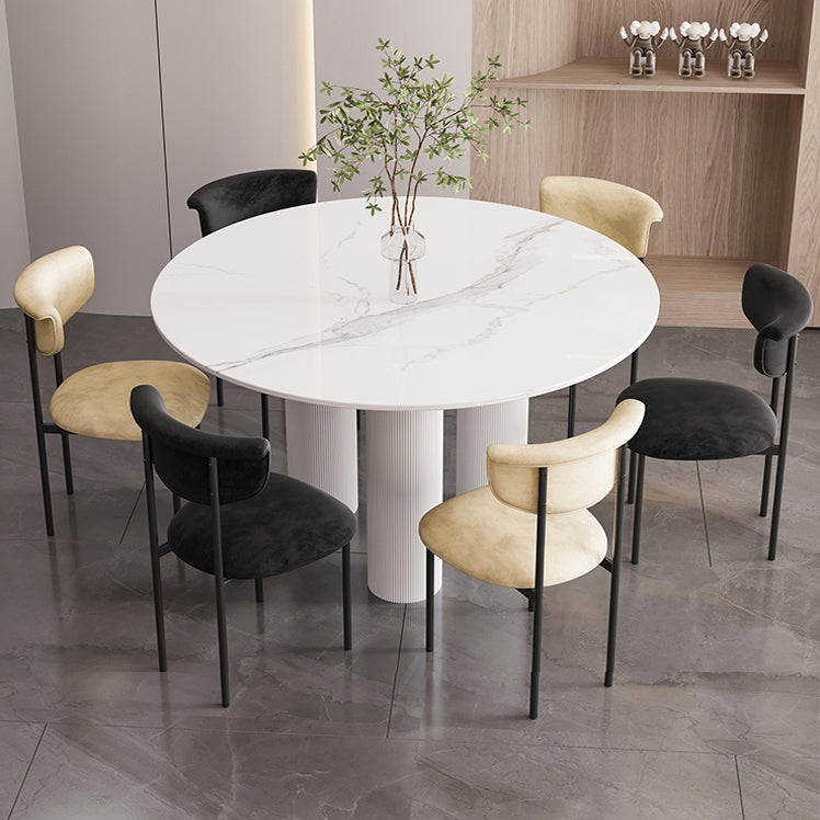 Modern Home Velvet Side Chair Matte Finish Open Back Dining Chair Clearhalo ' kitchen&dining_furn' 'Dining Chairs' 'Dining Tables & Seating' 'dining_chair' 'furn' 'furn_dining_chair' 'Furniture' 'furniture_dining_chair' 'Kitchen & Dining Furniture' 'kitchen' 4502555