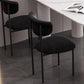 Modern Home Velvet Side Chair Matte Finish Open Back Dining Chair Clearhalo ' kitchen&dining_furn' 'Dining Chairs' 'Dining Tables & Seating' 'dining_chair' 'furn' 'furn_dining_chair' 'Furniture' 'furniture_dining_chair' 'Kitchen & Dining Furniture' 'kitchen' 4502557