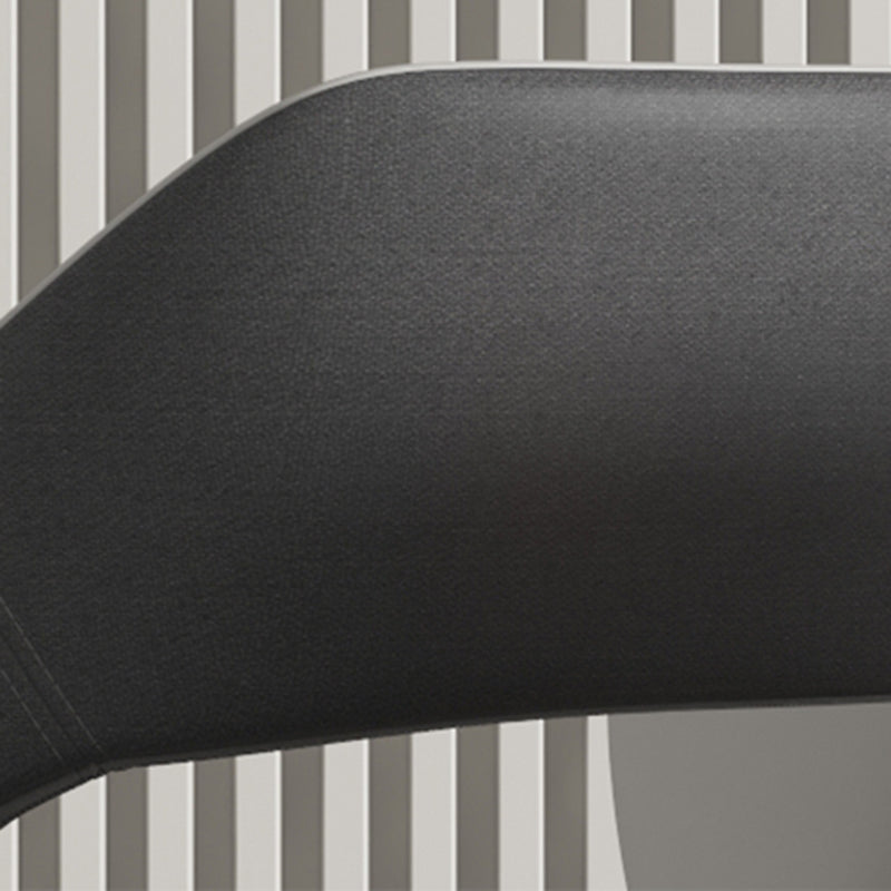 Contemporary Dining Room Chair Matte Finish Leather Curved Open Back Arm Chair Clearhalo ' kitchen&dining_furn' 'Dining Chairs' 'Dining Tables & Seating' 'dining_chair' 'furn' 'furn_dining_chair' 'Furniture' 'furniture_dining_chair' 'Kitchen & Dining Furniture' 'kitchen' 4502571