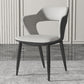 Contemporary Dining Room Chair Matte Finish Leather Curved Open Back Arm Chair Grey 1 Piece Clearhalo ' kitchen&dining_furn' 'Dining Chairs' 'Dining Tables & Seating' 'dining_chair' 'furn' 'furn_dining_chair' 'Furniture' 'furniture_dining_chair' 'Kitchen & Dining Furniture' 'kitchen' 4502572