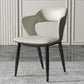 Contemporary Dining Room Chair Matte Finish Leather Curved Open Back Arm Chair Light Gray 1 Piece Clearhalo ' kitchen&dining_furn' 'Dining Chairs' 'Dining Tables & Seating' 'dining_chair' 'furn' 'furn_dining_chair' 'Furniture' 'furniture_dining_chair' 'Kitchen & Dining Furniture' 'kitchen' 4502588