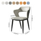 Contemporary Dining Room Chair Matte Finish Leather Curved Open Back Arm Chair Clearhalo ' kitchen&dining_furn' 'Dining Chairs' 'Dining Tables & Seating' 'dining_chair' 'furn' 'furn_dining_chair' 'Furniture' 'furniture_dining_chair' 'Kitchen & Dining Furniture' 'kitchen' 4502594