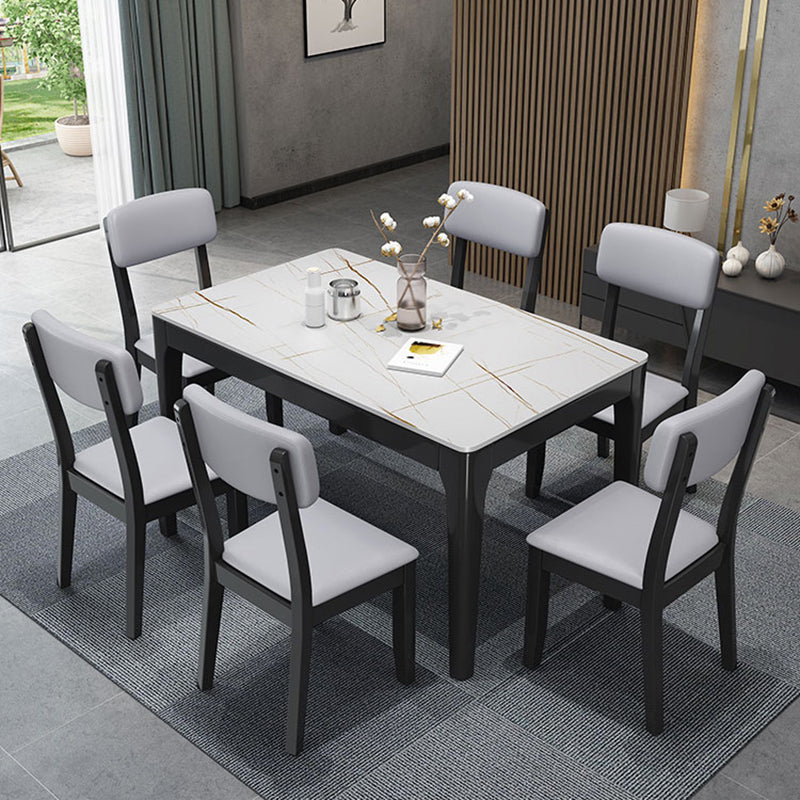 Modern Dining Side Chair Matte Finish Solid Wood and Leather Curved Open Back Chair Clearhalo ' kitchen&dining_furn' 'Dining Chairs' 'Dining Tables & Seating' 'dining_chair' 'furn' 'furn_dining_chair' 'Furniture' 'furniture_dining_chair' 'Kitchen & Dining Furniture' 'kitchen' 4502642