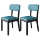 Modern Dining Side Chair Matte Finish Solid Wood and Leather Curved Open Back Chair Blue 2 Piece Set Clearhalo ' kitchen&dining_furn' 'Dining Chairs' 'Dining Tables & Seating' 'dining_chair' 'furn' 'furn_dining_chair' 'Furniture' 'furniture_dining_chair' 'Kitchen & Dining Furniture' 'kitchen' 4502643