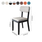 Modern Dining Side Chair Matte Finish Solid Wood and Leather Curved Open Back Chair Clearhalo ' kitchen&dining_furn' 'Dining Chairs' 'Dining Tables & Seating' 'dining_chair' 'furn' 'furn_dining_chair' 'Furniture' 'furniture_dining_chair' 'Kitchen & Dining Furniture' 'kitchen' 4502671