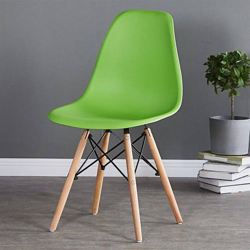 Wood Scandinavian Kitchen Dining Room Side Chair Solid Back Chair Green 1 Piece Clearhalo ' kitchen&dining_furn' 'Dining Chairs' 'Dining Tables & Seating' 'dining_chair' 'Furniture' 'furniture_dining_chair' 'Kitchen & Dining Furniture' 'kitchen' 4502678