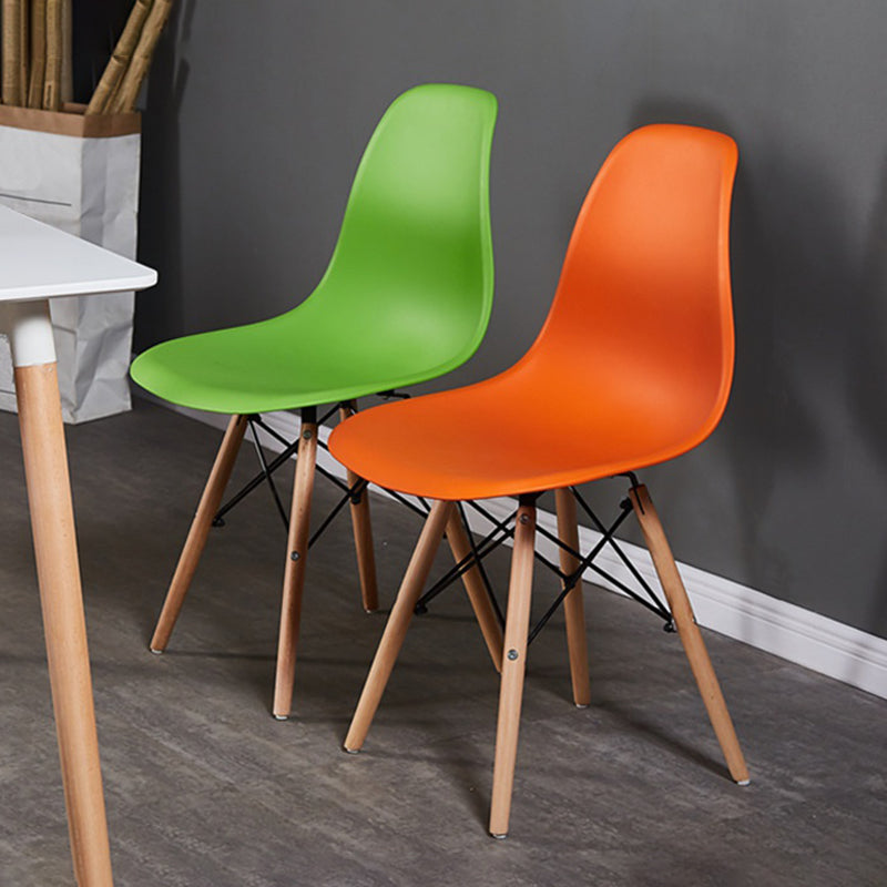 Wood Scandinavian Kitchen Dining Room Side Chair Solid Back Chair Clearhalo ' kitchen&dining_furn' 'Dining Chairs' 'Dining Tables & Seating' 'dining_chair' 'Furniture' 'furniture_dining_chair' 'Kitchen & Dining Furniture' 'kitchen' 4502679