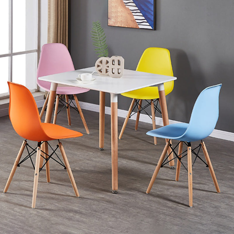 Wood Scandinavian Kitchen Dining Room Side Chair Solid Back Chair Clearhalo ' kitchen&dining_furn' 'Dining Chairs' 'Dining Tables & Seating' 'dining_chair' 'Furniture' 'furniture_dining_chair' 'Kitchen & Dining Furniture' 'kitchen' 4502690