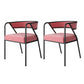 Glam Velvet Dining Room Chairs Metal Dining Side Arm Chair for Restaurant Use Pearl Pink 2 Piece Set Clearhalo ' kitchen&dining_furn' 'Dining Chairs' 'Dining Tables & Seating' 'dining_chair' 'furn' 'furn_dining_chair' 'Furniture' 'furniture_dining_chair' 'Kitchen & Dining Furniture' 'kitchen' 4502695