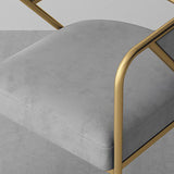 Glam Velvet Dining Room Chairs Metal Dining Side Arm Chair for Restaurant Use Clearhalo ' kitchen&dining_furn' 'Dining Chairs' 'Dining Tables & Seating' 'dining_chair' 'furn' 'furn_dining_chair' 'Furniture' 'furniture_dining_chair' 'Kitchen & Dining Furniture' 'kitchen' 4502707