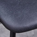 Minimalist Design Armless Solid Back Chairs Microfiber Leather Dining Side Chair Clearhalo ' kitchen&dining_furn' 'Dining Chairs' 'Dining Tables & Seating' 'dining_chair' 'furn' 'furn_dining_chair' 'Furniture' 'furniture_dining_chair' 'Kitchen & Dining Furniture' 'kitchen' 4502726