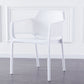 Scandinavian Plastic Kitchen Dining Room Armchair Solid Back Chair White 1 Piece Clearhalo ' kitchen&dining_furn' 'Dining Chairs' 'Dining Tables & Seating' 'dining_chair' 'Furniture' 'furniture_dining_chair' 'Kitchen & Dining Furniture' 'kitchen' 4502742