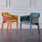 Scandinavian Plastic Kitchen Dining Room Armchair Solid Back Chair Clearhalo ' kitchen&dining_furn' 'Dining Chairs' 'Dining Tables & Seating' 'dining_chair' 'Furniture' 'furniture_dining_chair' 'Kitchen & Dining Furniture' 'kitchen' 4502757