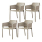 Scandinavian Plastic Kitchen Dining Room Armchair Solid Back Chair Camel Set of 4 Clearhalo ' kitchen&dining_furn' 'Dining Chairs' 'Dining Tables & Seating' 'dining_chair' 'Furniture' 'furniture_dining_chair' 'Kitchen & Dining Furniture' 'kitchen' 4502758