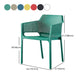 Scandinavian Plastic Kitchen Dining Room Armchair Solid Back Chair Clearhalo ' kitchen&dining_furn' 'Dining Chairs' 'Dining Tables & Seating' 'dining_chair' 'Furniture' 'furniture_dining_chair' 'Kitchen & Dining Furniture' 'kitchen' 4502769