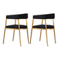 Glam Metal Armless Dining Chair Open Back Dining Side Chair for Home Use Black 2 Piece Set Clearhalo ' kitchen&dining_furn' 'Dining Chairs' 'Dining Tables & Seating' 'dining_chair' 'furn' 'furn_dining_chair' 'Furniture' 'furniture_dining_chair' 'Kitchen & Dining Furniture' 'kitchen' 4502772