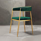 Glam Metal Armless Dining Chair Open Back Dining Side Chair for Home Use Blackish Green 1 Piece Clearhalo ' kitchen&dining_furn' 'Dining Chairs' 'Dining Tables & Seating' 'dining_chair' 'furn' 'furn_dining_chair' 'Furniture' 'furniture_dining_chair' 'Kitchen & Dining Furniture' 'kitchen' 4502791