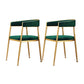 Glam Metal Armless Dining Chair Open Back Dining Side Chair for Home Use Blackish Green 2 Piece Set Clearhalo ' kitchen&dining_furn' 'Dining Chairs' 'Dining Tables & Seating' 'dining_chair' 'furn' 'furn_dining_chair' 'Furniture' 'furniture_dining_chair' 'Kitchen & Dining Furniture' 'kitchen' 4502792