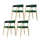 Glam Metal Armless Dining Chair Open Back Dining Side Chair for Home Use Blackish Green 4 Piece Set Clearhalo ' kitchen&dining_furn' 'Dining Chairs' 'Dining Tables & Seating' 'dining_chair' 'furn' 'furn_dining_chair' 'Furniture' 'furniture_dining_chair' 'Kitchen & Dining Furniture' 'kitchen' 4502793