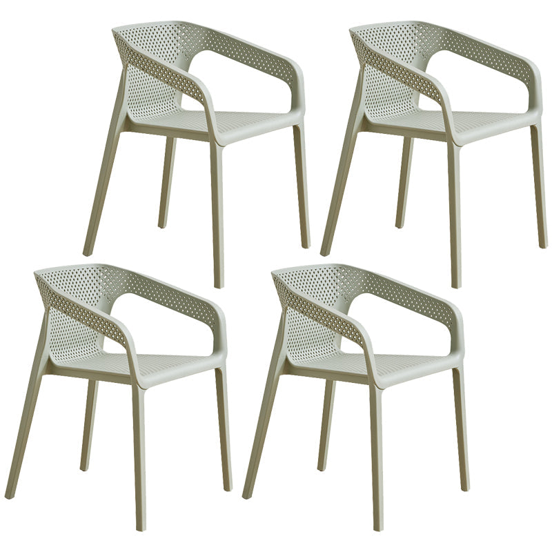 Modern Coffee Shop Plastic Arm Chair Matte Finish Solid Back Dining Chair Turquoise 4 Piece Set Clearhalo ' kitchen&dining_furn' 'Dining Chairs' 'Dining Tables & Seating' 'dining_chair' 'furn' 'furn_dining_chair' 'Furniture' 'furniture_dining_chair' 'Kitchen & Dining Furniture' 'kitchen' 4502800