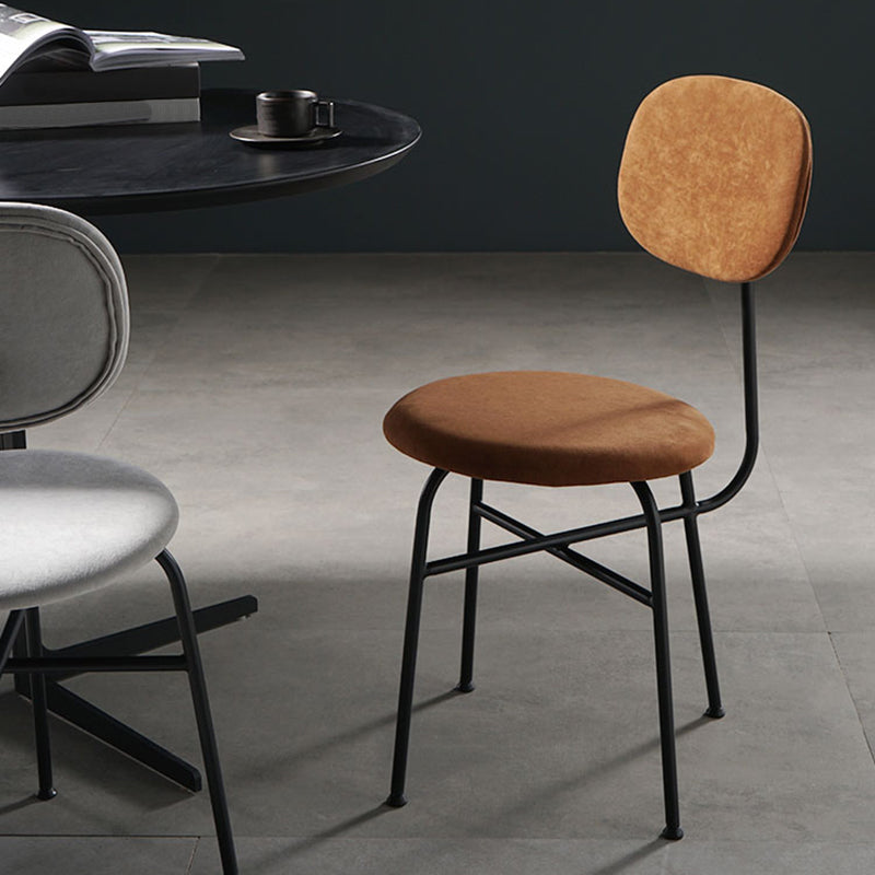 Contemporary Style Dining Chair Dining Armless Side Chair with Metal Legs Clearhalo ' kitchen&dining_furn' 'Dining Chairs' 'Dining Tables & Seating' 'dining_chair' 'furn' 'furn_dining_chair' 'Furniture' 'furniture_dining_chair' 'Kitchen & Dining Furniture' 'kitchen' 4502830