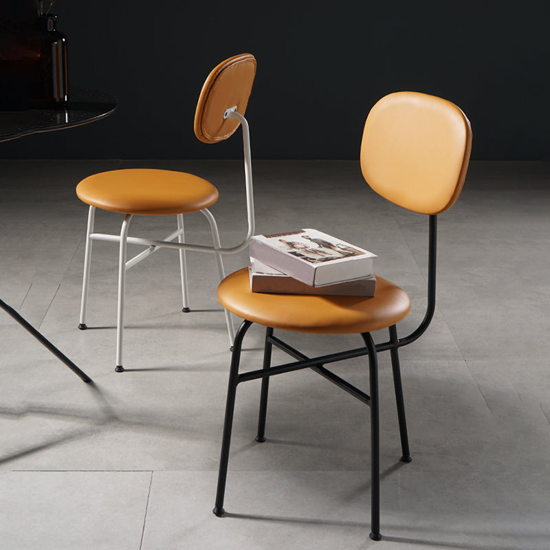 Contemporary Style Dining Chair Dining Armless Side Chair with Metal Legs Clearhalo ' kitchen&dining_furn' 'Dining Chairs' 'Dining Tables & Seating' 'dining_chair' 'furn' 'furn_dining_chair' 'Furniture' 'furniture_dining_chair' 'Kitchen & Dining Furniture' 'kitchen' 4502841