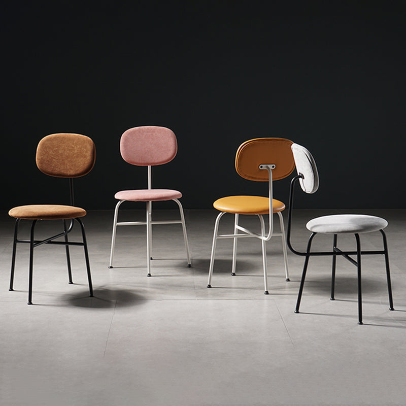 Contemporary Style Dining Chair Dining Armless Side Chair with Metal Legs Clearhalo ' kitchen&dining_furn' 'Dining Chairs' 'Dining Tables & Seating' 'dining_chair' 'furn' 'furn_dining_chair' 'Furniture' 'furniture_dining_chair' 'Kitchen & Dining Furniture' 'kitchen' 4502845