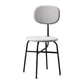 Contemporary Style Dining Chair Dining Armless Side Chair with Metal Legs Grey 1 Piece Black Clearhalo ' kitchen&dining_furn' 'Dining Chairs' 'Dining Tables & Seating' 'dining_chair' 'furn' 'furn_dining_chair' 'Furniture' 'furniture_dining_chair' 'Kitchen & Dining Furniture' 'kitchen' 4502848