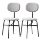 Contemporary Style Dining Chair Dining Armless Side Chair with Metal Legs Grey 2 Piece Set Black Clearhalo ' kitchen&dining_furn' 'Dining Chairs' 'Dining Tables & Seating' 'dining_chair' 'furn' 'furn_dining_chair' 'Furniture' 'furniture_dining_chair' 'Kitchen & Dining Furniture' 'kitchen' 4502849