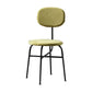 Contemporary Style Dining Chair Dining Armless Side Chair with Metal Legs Green 1 Piece Black Clearhalo ' kitchen&dining_furn' 'Dining Chairs' 'Dining Tables & Seating' 'dining_chair' 'furn' 'furn_dining_chair' 'Furniture' 'furniture_dining_chair' 'Kitchen & Dining Furniture' 'kitchen' 4502854