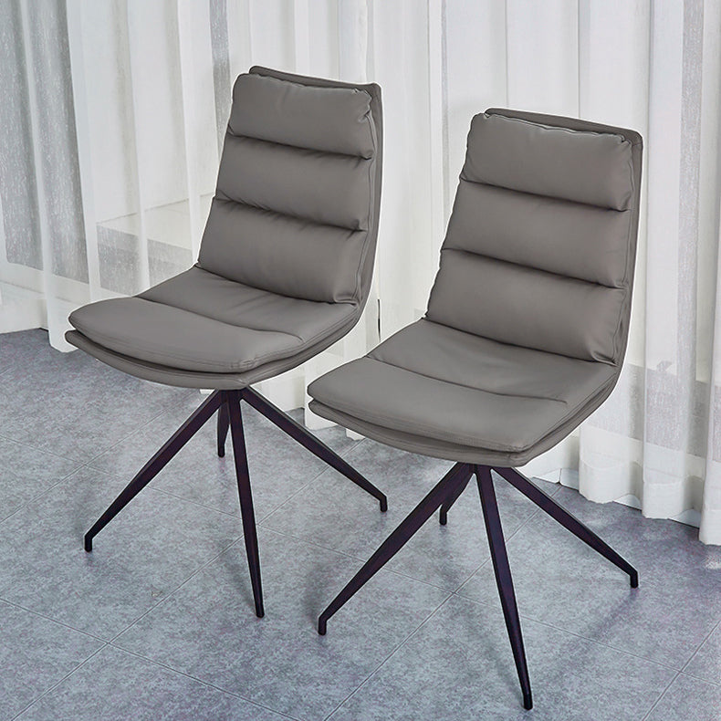 Contemporary Armless Dining Chairs Matte Finish Parsons Side Chair for Brasserie Clearhalo ' kitchen&dining_furn' 'Dining Chairs' 'Dining Tables & Seating' 'dining_chair' 'furn' 'furn_dining_chair' 'Furniture' 'furniture_dining_chair' 'Kitchen & Dining Furniture' 'kitchen' 4502874