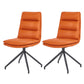 Contemporary Armless Dining Chairs Matte Finish Parsons Side Chair for Brasserie Orange 2 Piece Set Clearhalo ' kitchen&dining_furn' 'Dining Chairs' 'Dining Tables & Seating' 'dining_chair' 'furn' 'furn_dining_chair' 'Furniture' 'furniture_dining_chair' 'Kitchen & Dining Furniture' 'kitchen' 4502897
