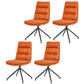 Contemporary Armless Dining Chairs Matte Finish Parsons Side Chair for Brasserie Orange 4 Piece Set Clearhalo ' kitchen&dining_furn' 'Dining Chairs' 'Dining Tables & Seating' 'dining_chair' 'furn' 'furn_dining_chair' 'Furniture' 'furniture_dining_chair' 'Kitchen & Dining Furniture' 'kitchen' 4502898