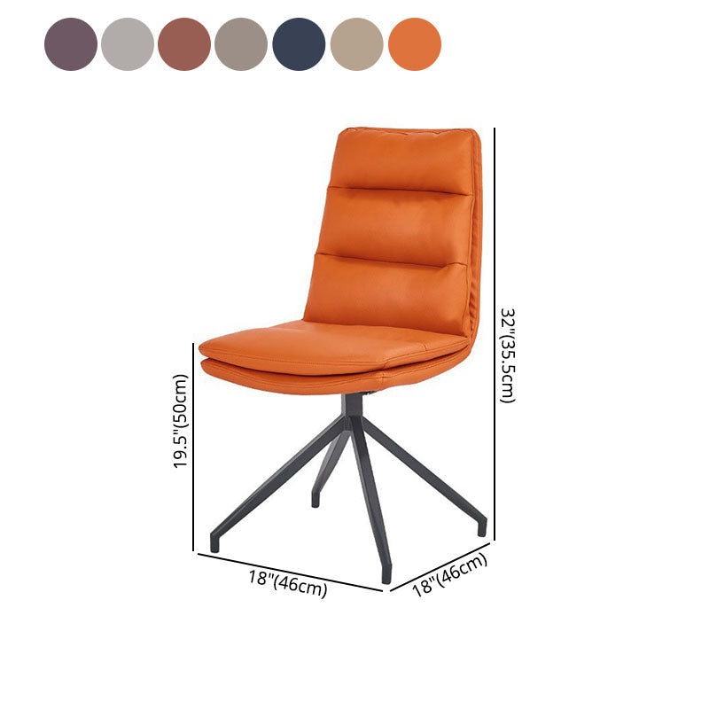 Contemporary Armless Dining Chairs Matte Finish Parsons Side Chair for Brasserie Clearhalo ' kitchen&dining_furn' 'Dining Chairs' 'Dining Tables & Seating' 'dining_chair' 'furn' 'furn_dining_chair' 'Furniture' 'furniture_dining_chair' 'Kitchen & Dining Furniture' 'kitchen' 4502899