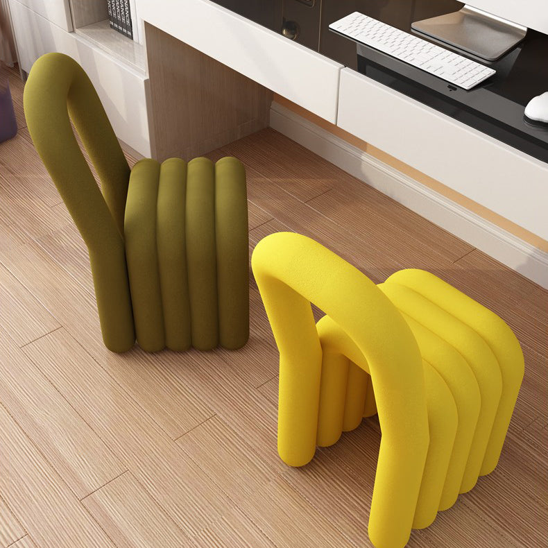 Modern Velvet Dining Side Chair Matte Finish Open Back Dining Chair for Kitchen Clearhalo ' kitchen&dining_furn' 'Dining Chairs' 'Dining Tables & Seating' 'dining_chair' 'furn' 'furn_dining_chair' 'Furniture' 'furniture_dining_chair' 'Kitchen & Dining Furniture' 'kitchen' 4502902