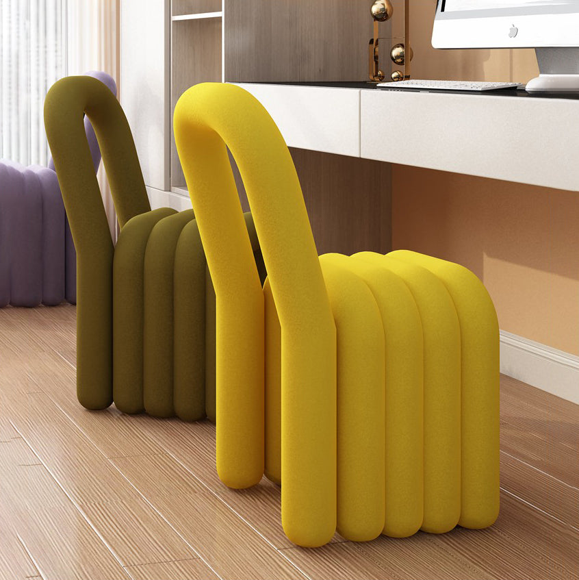 Modern Velvet Dining Side Chair Matte Finish Open Back Dining Chair for Kitchen Clearhalo ' kitchen&dining_furn' 'Dining Chairs' 'Dining Tables & Seating' 'dining_chair' 'furn' 'furn_dining_chair' 'Furniture' 'furniture_dining_chair' 'Kitchen & Dining Furniture' 'kitchen' 4502904