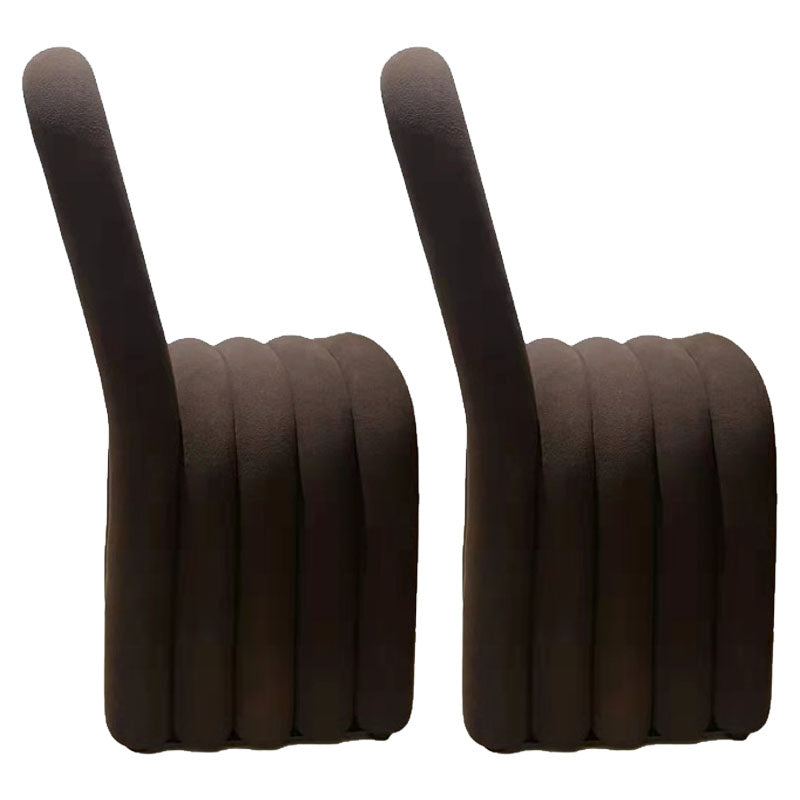 Modern Velvet Dining Side Chair Matte Finish Open Back Dining Chair for Kitchen Coffee 2 Piece Set Clearhalo ' kitchen&dining_furn' 'Dining Chairs' 'Dining Tables & Seating' 'dining_chair' 'furn' 'furn_dining_chair' 'Furniture' 'furniture_dining_chair' 'Kitchen & Dining Furniture' 'kitchen' 4502905