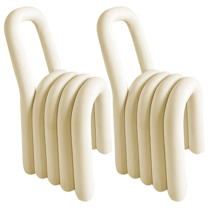 Modern Velvet Dining Side Chair Matte Finish Open Back Dining Chair for Kitchen Beige 2 Piece Set Clearhalo ' kitchen&dining_furn' 'Dining Chairs' 'Dining Tables & Seating' 'dining_chair' 'furn' 'furn_dining_chair' 'Furniture' 'furniture_dining_chair' 'Kitchen & Dining Furniture' 'kitchen' 4502910