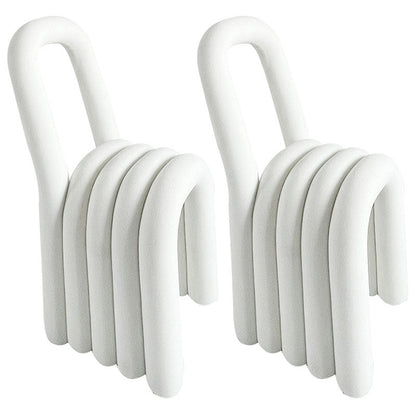 Modern Velvet Dining Side Chair Matte Finish Open Back Dining Chair for Kitchen White 2 Piece Set Clearhalo ' kitchen&dining_furn' 'Dining Chairs' 'Dining Tables & Seating' 'dining_chair' 'furn' 'furn_dining_chair' 'Furniture' 'furniture_dining_chair' 'Kitchen & Dining Furniture' 'kitchen' 4502912